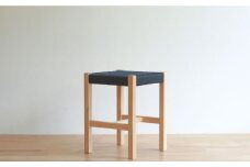 対馬ヒノキのスツール（ブラック）≪対馬市≫【家具製作所kiiro】　対馬 スツール 椅子 オシャレ [WAL015]