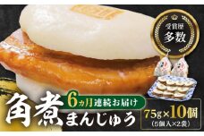 【全6回定期便】長崎角煮まんじゅう5個(2袋)【岩崎本舗】冷凍 角煮 角煮まん 個包装 豚まん [WBC012]