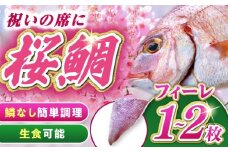 天然 桜鯛 フィーレ 500g 程度《対馬市》【対馬新鮮組】 下処理済 鯛 真鯛 サクラダイ 新鮮 お祝い 冷凍配送 産地直送 [WCS013]