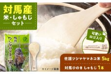 佐護 ツシマヤマネコ 米 5kg × 対馬ひのき しゃもじ セット《対馬市》【一般社団法人MIT】 玄米 対馬 精米 減農薬 常温 産地直送 [WAP019]