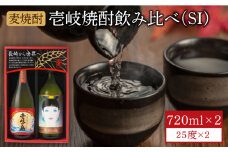 麦焼酎 飲み比べ 2種×720ml（25度）【壱岐っ娘/壱岐の島】《壱岐市》【壱岐の蔵酒造】[JBK003] 焼酎 壱岐焼酎 むぎ焼酎 麦焼酎 本格焼酎 お酒 ギフト プレゼント 地酒 飲み比べ セット 9000 9000円