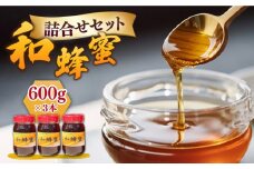 和蜂蜜（ニホンミツバチ） 600g×3本 《壱岐市》【和蜂ファーム壱岐】[JDP006] ハチミツ 蜂蜜 はちみつ 日本ミツバチ 84000 84000円 