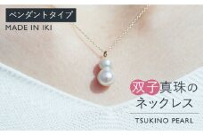真珠 ネックレス 双子真珠のネックレス（ペンダントタイプ）《壱岐市》 【TSUKINO PEARL】 [JDX002] 217000 217000円 