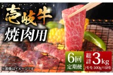 【全6回 定期便 】お肉 壱岐牛 焼き肉セット 500g 《 壱岐市 》 【ヤマグチ】[JCG055] 黒毛和牛 和牛 壱岐牛 モモ 焼き肉 焼肉 モモ 赤身 とろける ジューシー 120000 120000円 