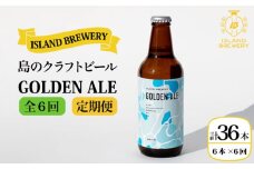 【全6回 定期便 】クラフトビール 地ビール GOLDEN ALE 6本 【ISLAND BREWERY】 《 壱岐市 》[JED010] 102000 102000円