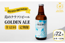 【全12回 定期便 】クラフトビール 地ビール  GOLDEN ALE 6本 【ISLAND BREWERY】 《 壱岐市 》[JED011] 192000 192000円
