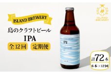 【全12回 定期便 】クラフトビール 地ビール  IPA 6本 【ISLAND BREWERY】 《 壱岐市 》[JED014] 204000 204000円