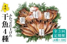 【全3回定期便】干魚セット   干物 ひもの あじ アジ いわし イワシ 鯛 タイ みりん干し 定期便 [JAO027] 45000 45000円