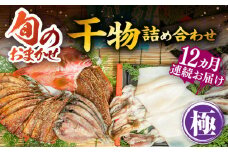【全12回定期便】ひものや つかもとの旬のおまかせ干物詰め合わせ《極》 [JDR020] 干物 ひもの おまかせ 詰め合わせ みりん干し アジ あじ イワシ いわし イカ カサゴ アカハタ 鯛 秋刀魚 鯛 あおさ 504000 504000円 