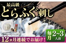 【全12回定期便】とらふぐ 刺身 （2〜3人前）《壱岐市》【なかはら】[JDT026] ふぐ フグ 河豚 とらふぐ トラフグ 刺身 刺し身 ふぐ刺し フグ刺し とらふぐ刺し トラフグ刺し てっさ ふぐ刺身 とらふぐ刺身 240000 240000円 冷凍配送