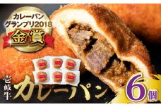 壱岐牛カレーパン 6個 セット   パック ステーキ カレー パン 和牛 朝食 高級 詰め合わせ 《壱岐市》【パンプラス】 [JEU003] 19000 19000円