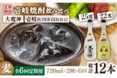 【全6回定期便】壱岐スーパーゴールド22度と大魔神のセット [JDB208] 90000 90000円