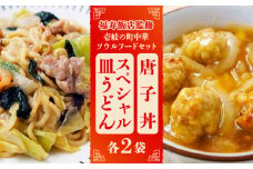 ＼福寿飯店監修／ 壱岐の町中華ソウルフードセット（唐子丼・スペシャル皿うどん各2袋）《壱岐市》【壱岐フードファクトリー】中華丼 皿うどん ちゃんぽん 冷凍 惣菜 15000 15000円 [JDW032]