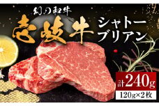 壱岐牛 シャトーブリアン 120g×2枚 《壱岐市》【中津留】[JFS005] 肉 牛肉 和牛 ヒレ ステーキ ヒレステーキ 2枚 冷凍配送 33000 33000円
