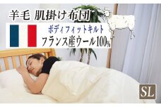 フランスウール・肌掛け布団【シングルサイズ】（KIK0044S）《壱岐市》【くじめ屋】 [JFU001]