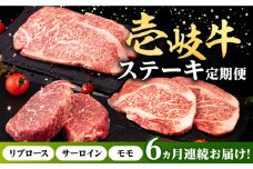 【全6回定期便】 壱岐牛 ステーキ 定期便 《壱岐市》【株式会社イチヤマ】[JFE100] 定期便 モモ リブロース サーロイン 赤身 焼肉 焼き肉 ステーキ