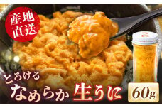 数量限定！壱岐の生うに 60g×1本《壱岐市》【大幸物産】生ウニ 生雲丹 うに ウニ 雲丹 希少 産地直送 冷凍配送 17000円 17000  [JEH024]