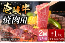 【全2回定期便】壱岐牛焼き肉セット 500g《壱岐市》【株式会社ヤマグチ】牛肉 黒毛和牛 ブランド牛 九州 肉 [JCG126]
