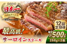 【全12回定期便】長崎和牛 サーロイン ステーキ 250g×2 《壱岐市》【KRAZY MEAT】 A5 A4 冷凍 和牛 肉 牛肉 BBQ [JER123]