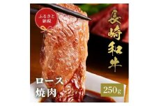 【和牛セレブ】長崎和牛 焼肉 ロース 250g [JGV006]