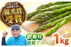 壱岐産 訳アリ アスパラガス1kg≪壱岐市≫【アスパラガス専門やまかわ屋】国産 冷蔵配送 産地直送 新鮮 [JGZ001]