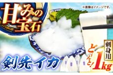 【冷凍】剣先イカ 刺身用 1kg　剣先烏賊 《壱岐市》 【一支國屋】海鮮 烏賊 イカ いか 刺身 刺し身 お刺身 剣先イカ 冷凍配送 [JCC021]