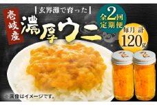 【全2回定期便】壱岐産 濃厚 ウニ 60g ×2本《壱岐市》【合同会社塚元】ムラサキウニ 海産物 海鮮 うに 雲丹 珍味 [JDR033]
