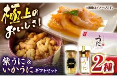 紫うに＆いかうにギフトセット《壱岐市》【壱岐市農業協同組合】ウニ 雲丹 うに 紫ウニ 紫雲丹 紫うに いかうに 希少 冷凍配送 [JBO154]