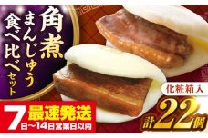 【化粧箱入り】長崎角煮まんじゅう （12個）＆ 大とろ角煮まんじゅう（10個）　《壱岐市》【岩崎本舗】冷凍 豚 豚角煮 角煮饅頭 簡単調理 おやつ お取り寄せ 長崎 [JHA056]