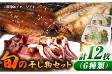 旬の干し物6種類（2人用）セット《壱岐市》【馬渡水産】あじ アジ 鯵 いわし イワシ 鰯 いか イカ 烏賊 たい タイ 鯛 干物 ひもの 干物セット 冷凍配送 [JAQ028]