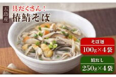 具沢山 手打ちそば 椿鯖そば 4人前 蕎麦 麺 冷凍 五島市/大河内商店 [PAQ003]