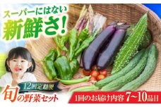 【全12回定期便】旬の野菜セット（7-10品目10kg未満） 五島市/やぁしゃ便 [PBG001] 野菜 やさい 詰め合わせ セット