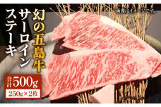 幻の五島牛（特選）サーロインステーキ 250g×2枚セット 五島市/ニク勝 [PBF001] サーロイン ステーキ 肉  ジューシー 牛肉 五島牛 国産 