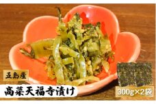 【数量限定300】五島 高菜天福寺漬け 300g×2袋 五島市/心誠 [PCG005] 辛子高菜 漬物  おかず つけもの 漬け物 漬けもの お漬物 