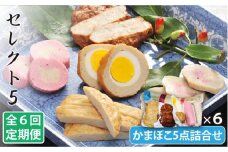 【全6回定期便】 セレクト5 五島 かまぼこ 5点 詰め合わせ【しまおう】 [PAY024] SDGs ねりもの 練り物 練物 セット 蒲鉾