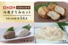 【全6回定期便】 冷凍すりみセット (すり身2種・魚メンチ・いかの塩辛) 五島市/浜口水産 [PAI019]かまぼこ すり身 つみれ ギフト 練り物 天ぷら 詰め合わせ セット おつまみ