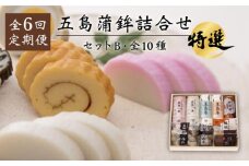 【全6回定期便】 五島 蒲鉾 詰合せ Bセット 五島市/浜口水産 [PAI020]かまぼこ すり身 つみれ ギフト 練り物 天ぷら 詰め合わせ セット おつまみ