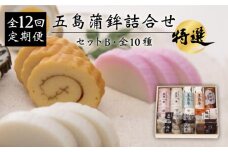 【全12回定期便】 五島 蒲鉾 詰合せ Bセット 五島市/浜口水産 [PAI025]かまぼこ すり身 つみれ ギフト 練り物 天ぷら 詰め合わせ セット おつまみ