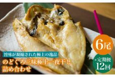 【全12回定期便】のどぐろ一夜干し780g (130g×6尾) 干物 高級魚 愛情食彩/五島市 [PCH007] 干物 ひもの 乾物 高級魚 のどぐろ 一夜干し 白身魚 五島市 魚 朝食 おかず おつまみ 定期 定期便
