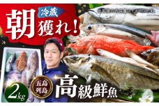 【五島列島・直送】朝獲れ！高級鮮魚セット2kg 五島市 / 鯛福丸水産 [PDP002] 鮮魚 セット 冷蔵 刺身 魚 海鮮 直送 さかな 詰合せ 新鮮 料理