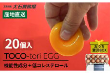 【黄身がつかめる！ブランド卵】TOCO-tori EGG おうち贅沢ボックス 卵 20個入 高級卵 たまご 五島市 / 五島列島大石養鶏場 [PFQ002] 玉子 タマゴ 鶏卵 希少 五島列島