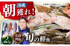 【五島列島・直送】朝獲れ！鮮魚セット2kg 鯛福丸水産/五島市 [PDP008] 鮮魚 セット 冷蔵 魚 海鮮 直送 さかな 詰合せ