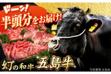 五島牛 半頭分 牛肉 国産 和牛 大容量 ブランド牛 冷凍 五島市 / ごとう農業協同組合 [PAF023]