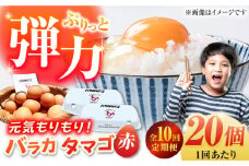 【全10回定期便】【ギフトBOX】バラカタマゴ 20個入 M～Lサイズ 卵 玉子 国産 五島市 / 五島列島大石養鶏場 [PFQ056] 玉子 タマゴ 鶏卵 希少 五島列島