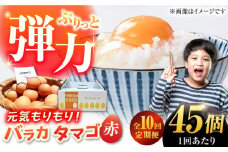 【全10回定期便】【箱入り】バラカタマゴ 45個入 M～Lサイズ 卵 玉子 たまご 国産 五島市 / 五島列島大石養鶏場 [PFQ062] 玉子 タマゴ 鶏卵 希少 五島列島