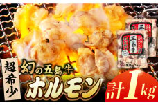 幻の五島牛ホルモン 1kg 味付け無し 五島市/ごとう農業協同組合 [PAF030] 牛モツ モツ ホルモン 五島牛 和牛 長崎和牛 国産牛