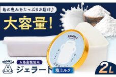 ジェラート 2L ［塩ミルク］お取り寄せ スイーツ アイスクリーム 五島市/PRIGELA [PFV004]