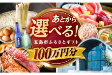 【あとから選べる】長崎県五島市ふるさとギフト　100万円分 和牛 魚 鮮魚 椿　うどん [PZX020]