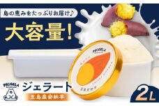 ジェラート 五島産安納芋 2L 五島市/PRIGELA お取り寄せ スイーツ アイスクリーム アイス おやつ [PFV011]