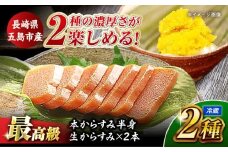 本からすみ半身100gとほぐし生からすみ瓶詰2本セット 五島市/小島社中 からすみ 海の幸 おつまみ [PDM005]